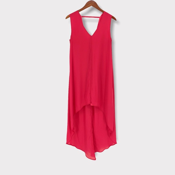 Adelyn Rae Dresses & Skirts - Adelyn Rae Pink High Low Chiffon High‎ Low Dress Size Small